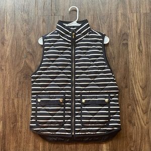 J. Crew stripped puffer vest